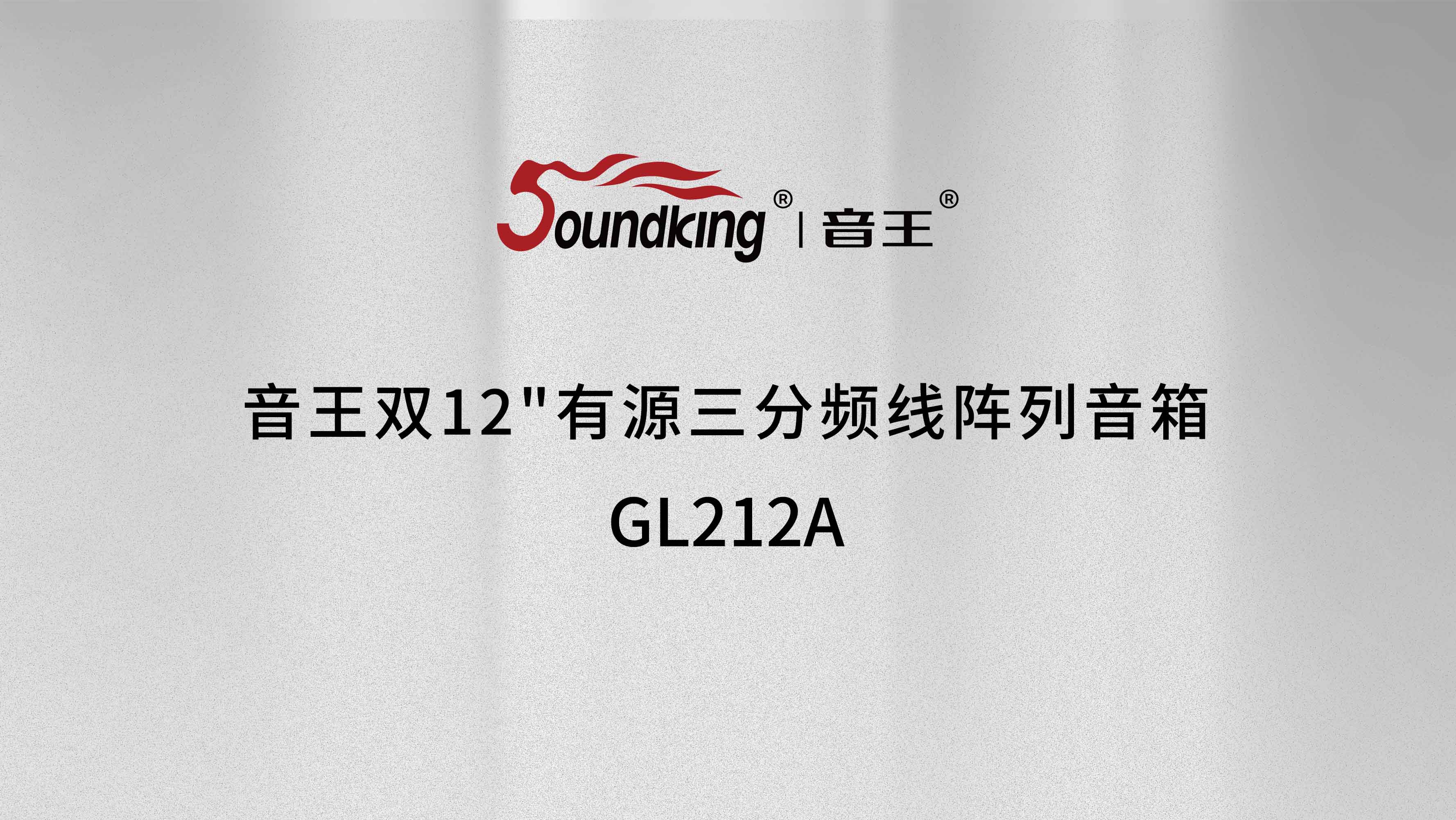 音王GL212A雙12"有源三分頻線(xiàn)陣列音箱